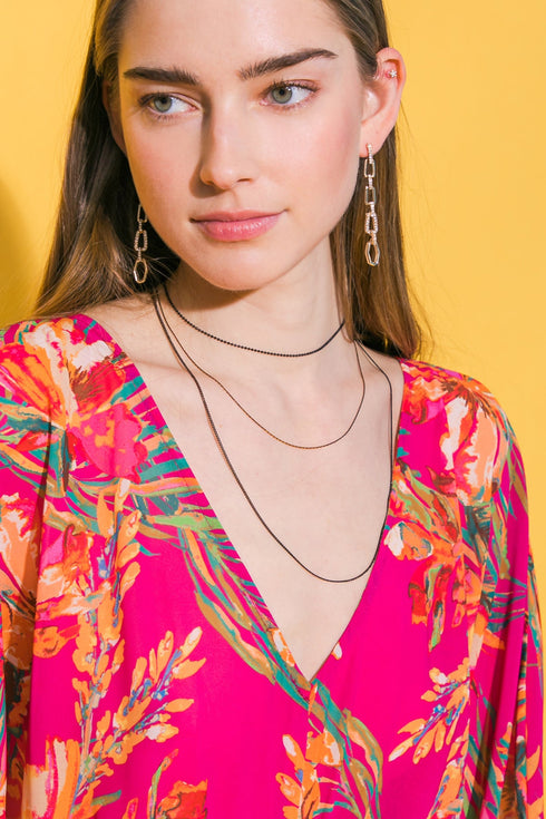 3-chain-layerd-charm-necklace Flying Tomato-Sophia's Style-2